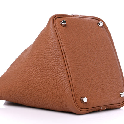 Hermes Taurillon Clemence Picotin Lock 18 PM Gold 7 of 8