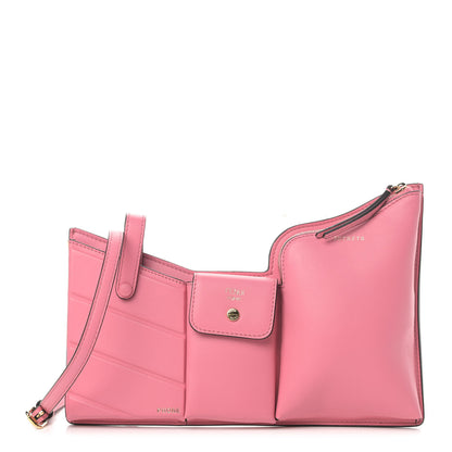 Fendi Vitello Grace Matte 3 Pocket Mini Crossbody Bag Pink 1 of 9