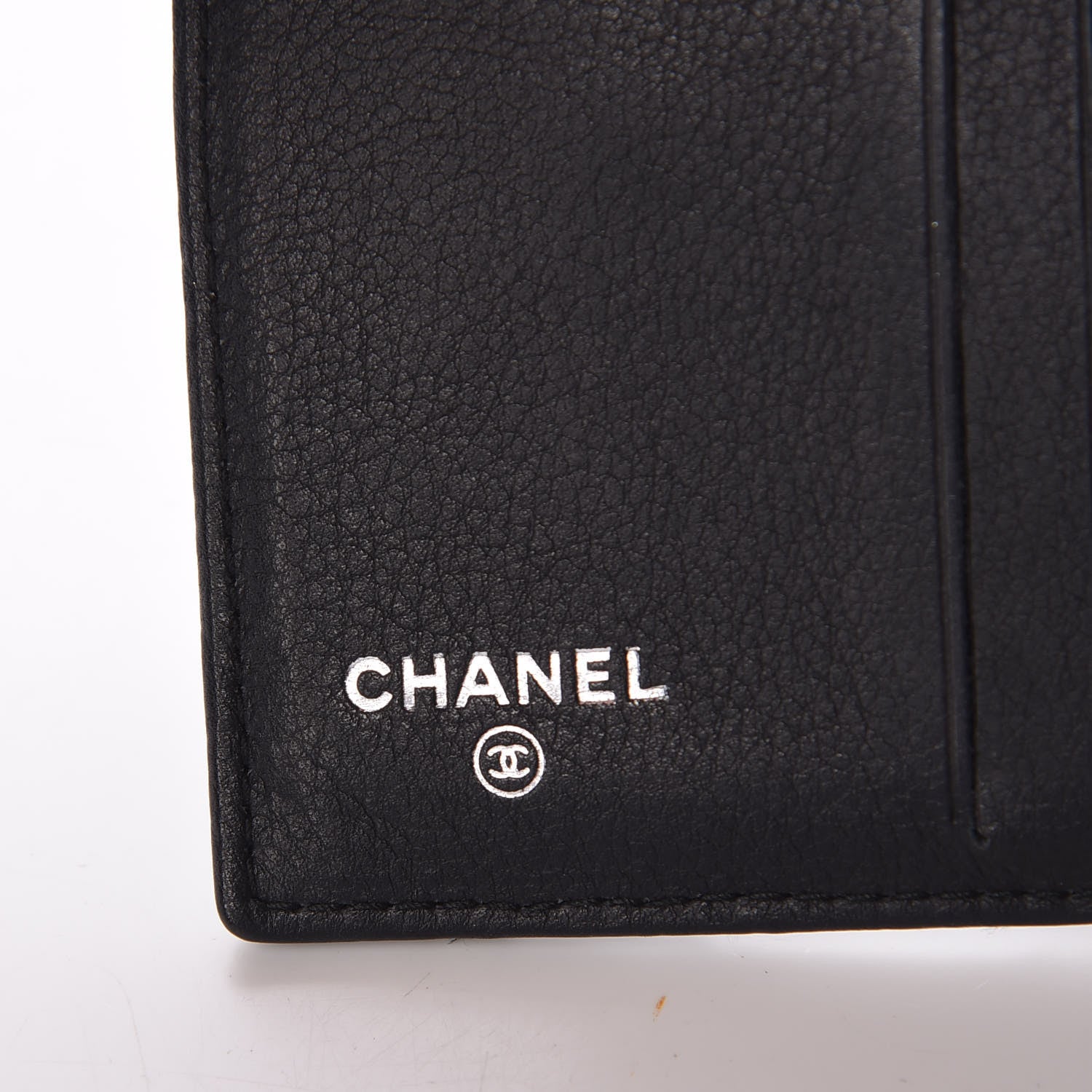 Chanel Lambskin Diamond Stitched Compact Wallet Black 6 of 12