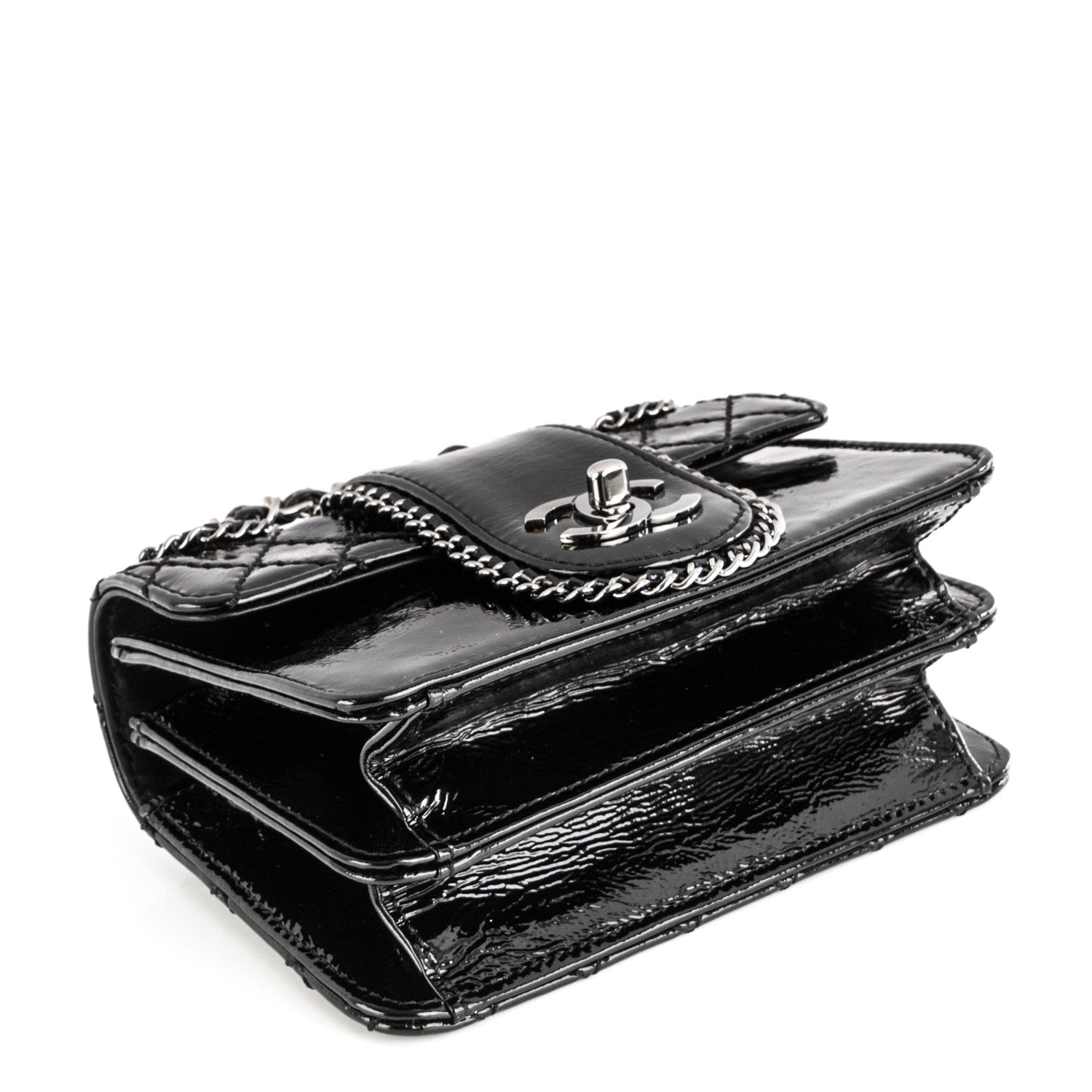 Chanel Patent Mini Madison Flap Black 4 of 6
