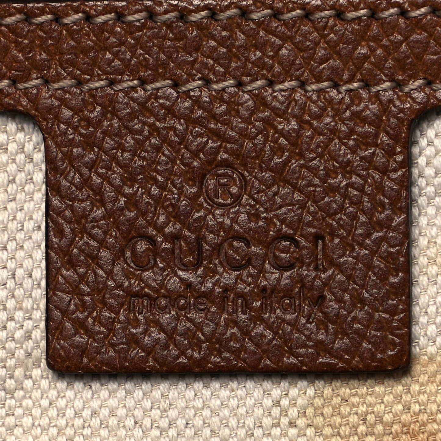 Monogram Large Bree Foldover Tote Beige Tabacco