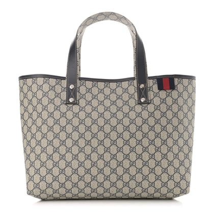 Gucci GG Plus Monogram Medium Signature Web Loop Tote Navy 1 of 10
