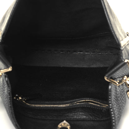 Valentino Garavani Pebbled Calfskin Large Rockstud Flip-Lock Messenger Bag Black 5 of 9