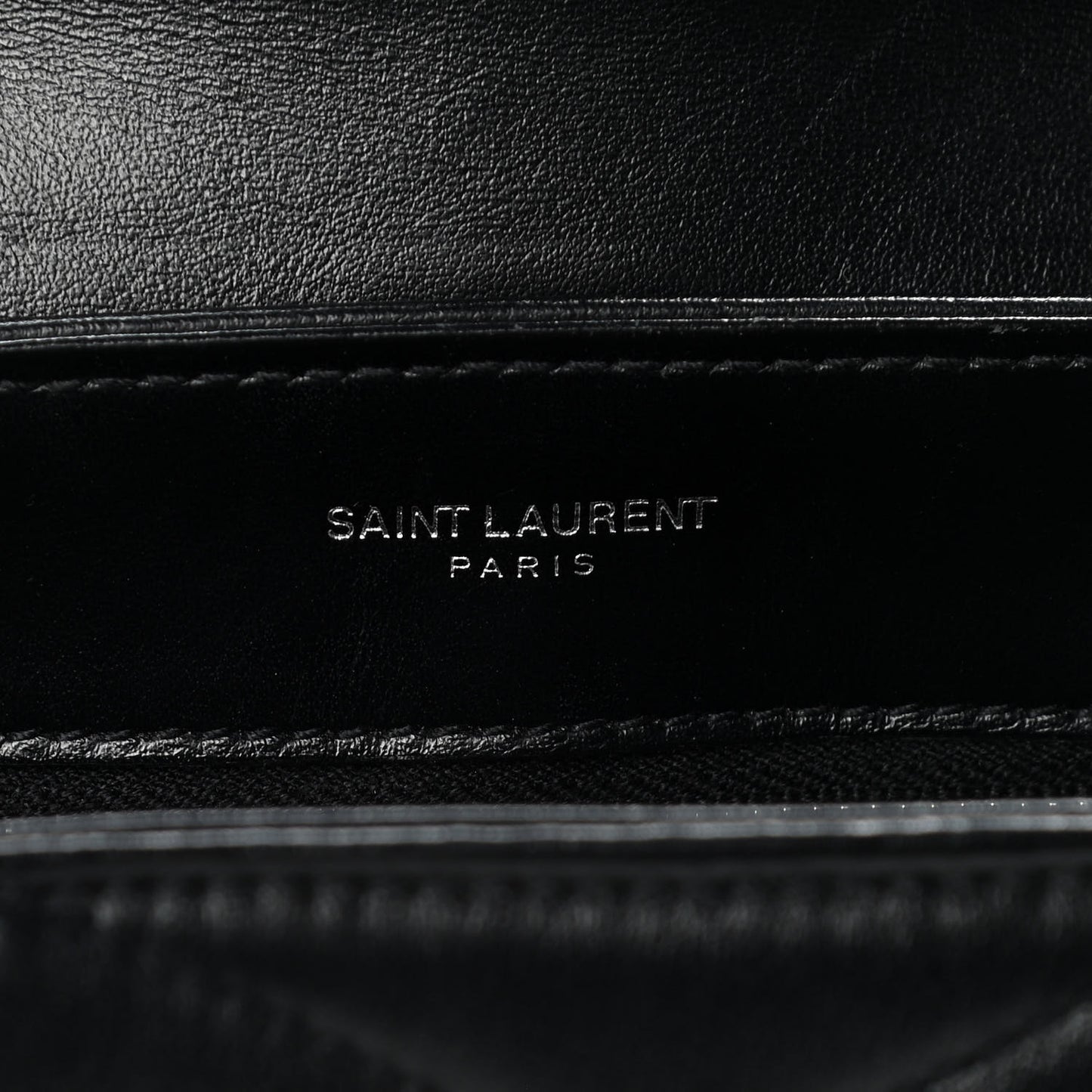 Calfskin Y Quilted Monogram Toy Loulou Crossbody Bag Black