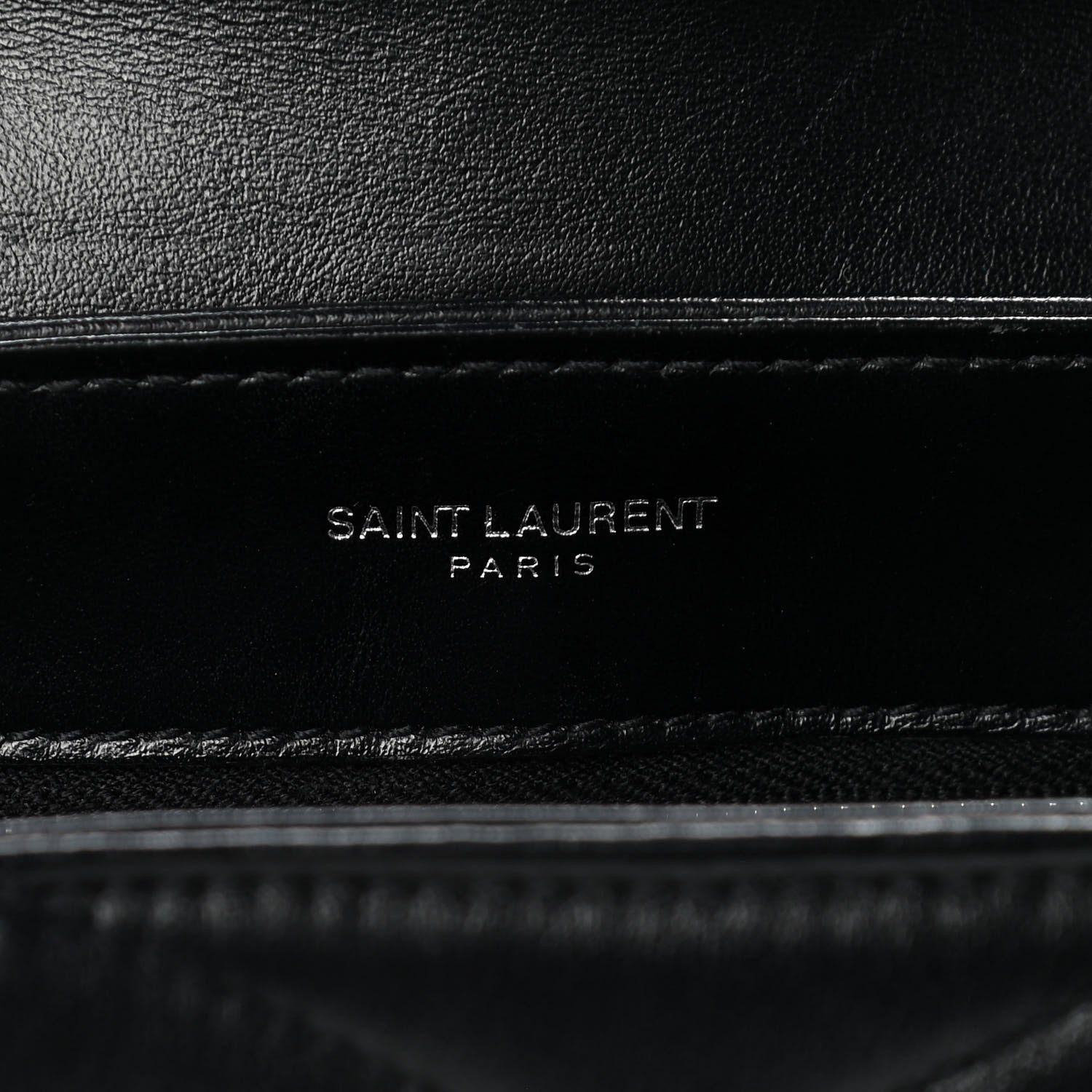 Saint Laurent Calfskin Y Quilted Monogram Toy Loulou Crossbody Bag Black 7 of 17