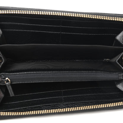 Gucci Pebbled Calfskin Soho Zip Around Wallet Black 5 of 6