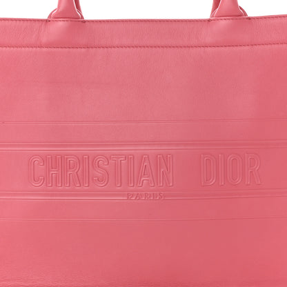 Christian Dior Calfskin Embossed Medium Book Tote Pink 8 of 10