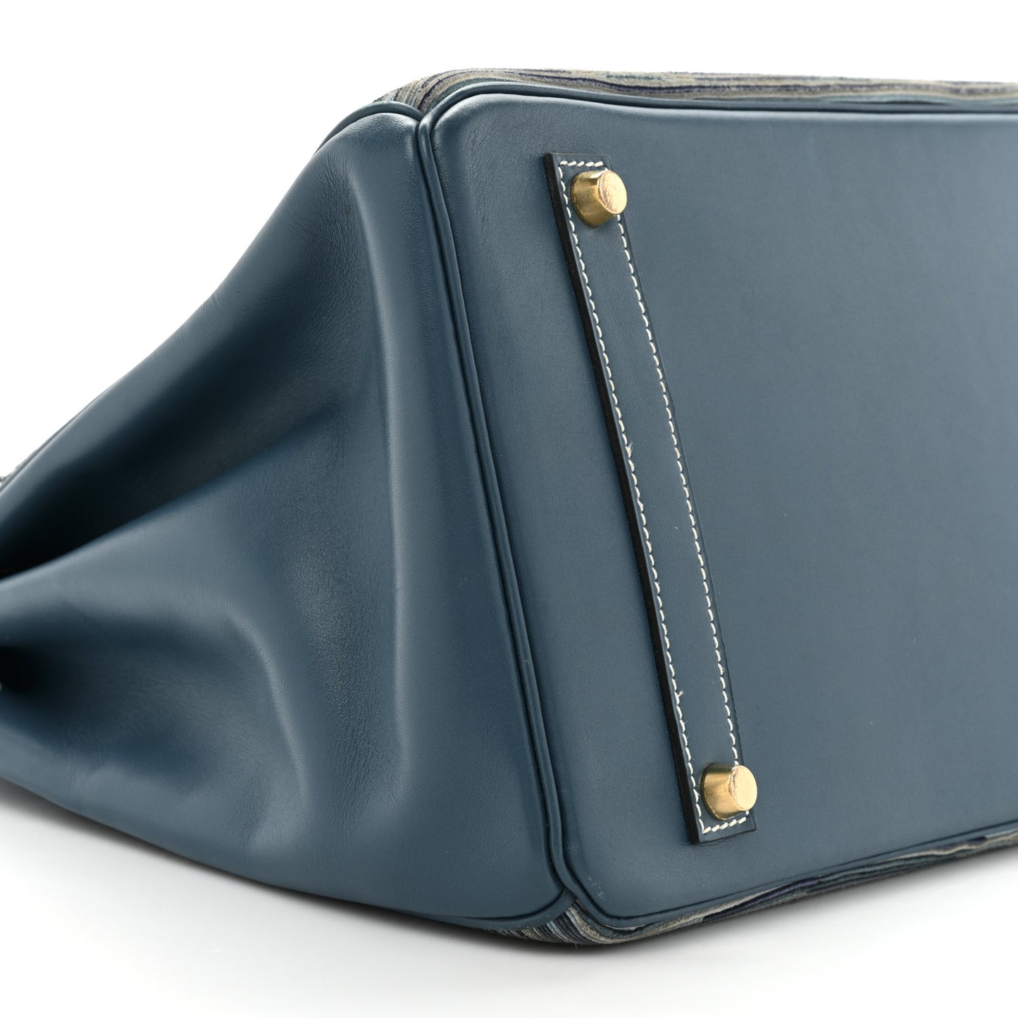 Evercalf Vibrato Birkin 35 Bleu Thalassa