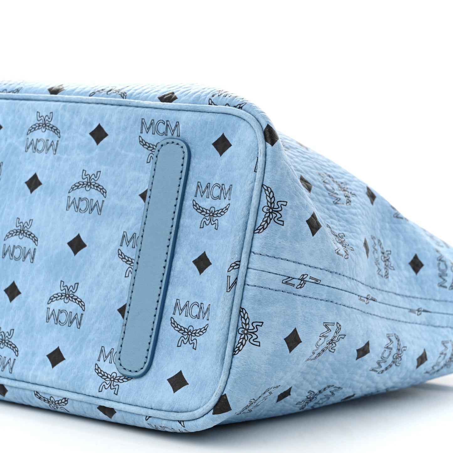 Visetos Medium Anya Zip Top Shopper Tote Blue