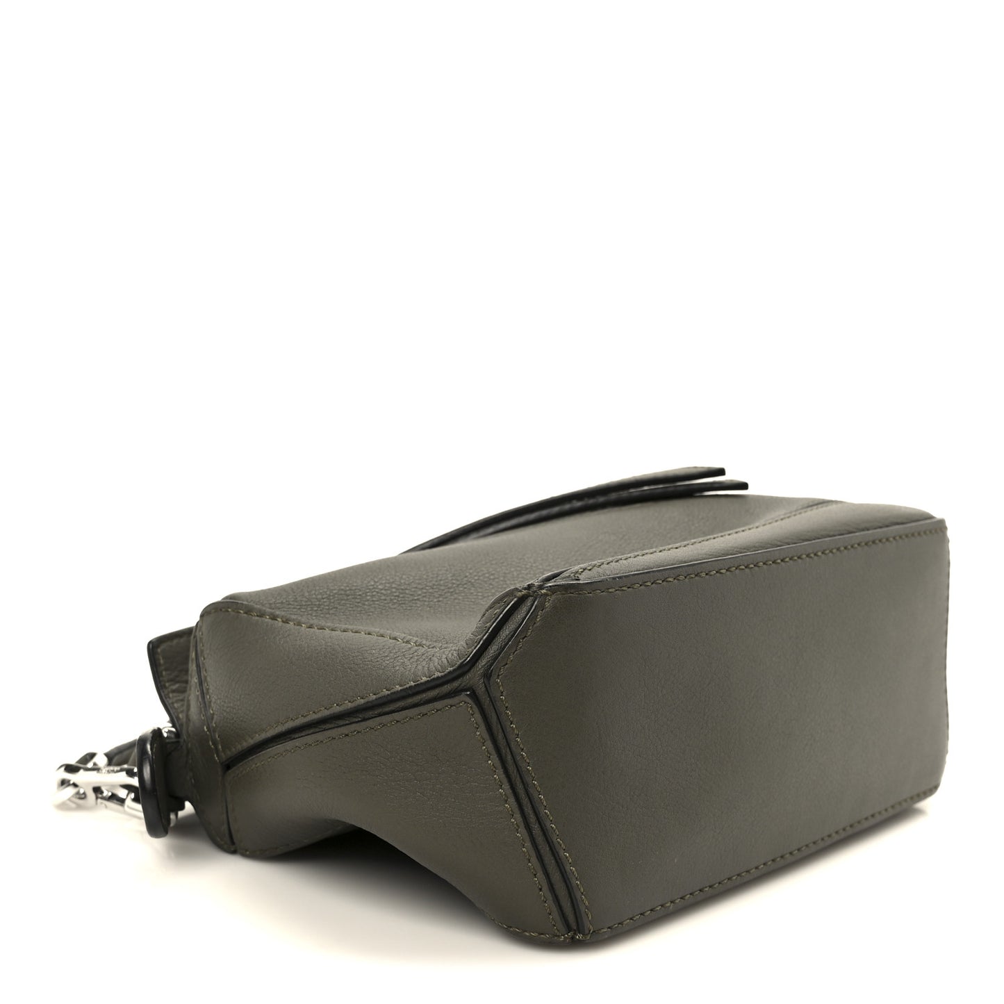 Calfskin Mini Puzzle Bag Khaki Green