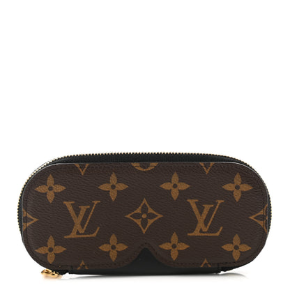 Louis Vuitton Monogram Emilie Zippered Sunglasses Case Black 1 of 6