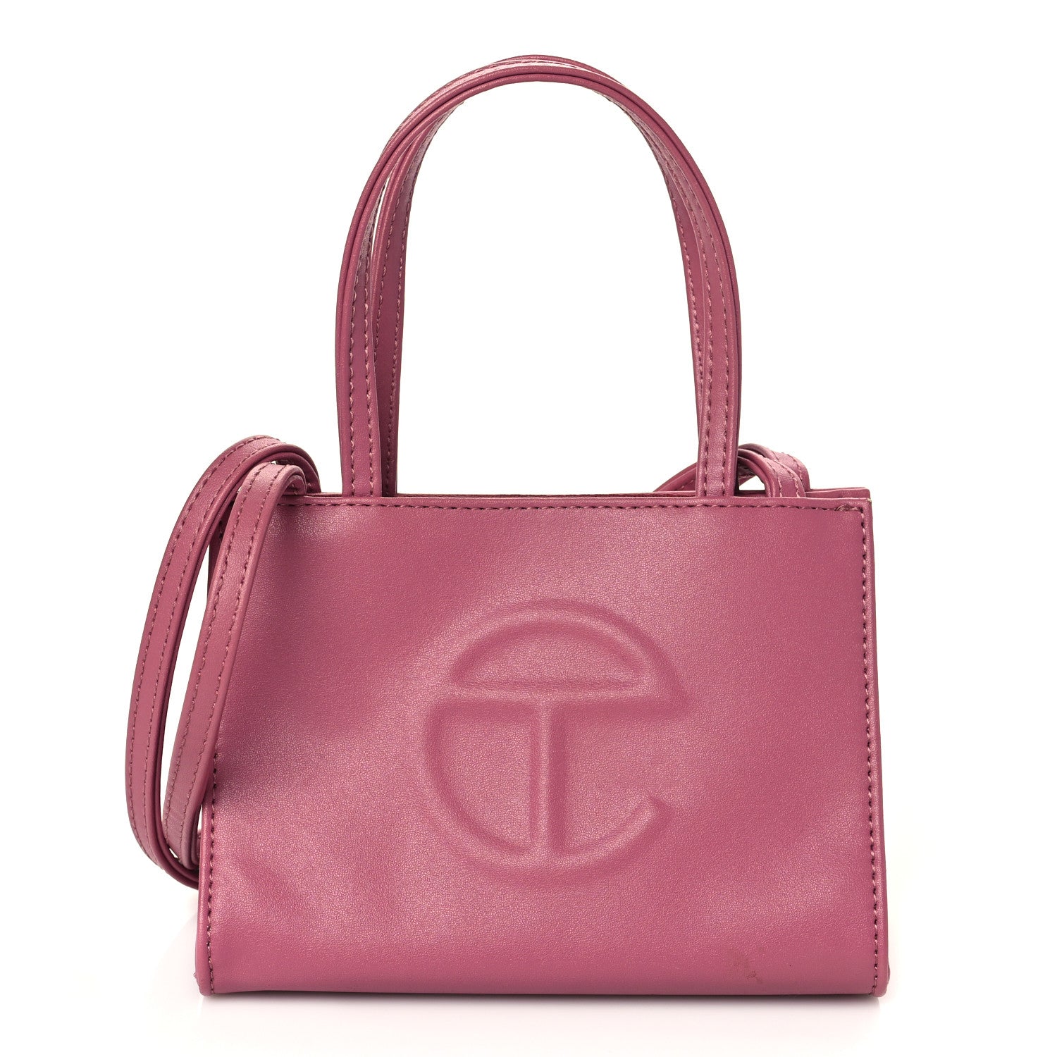 Telfar Vegan Leather Small Shopping Bag Corned Beef 1 of 9