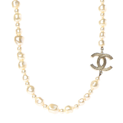 Chanel Graduated Pearl CC Short Necklace Gold 1 of 5