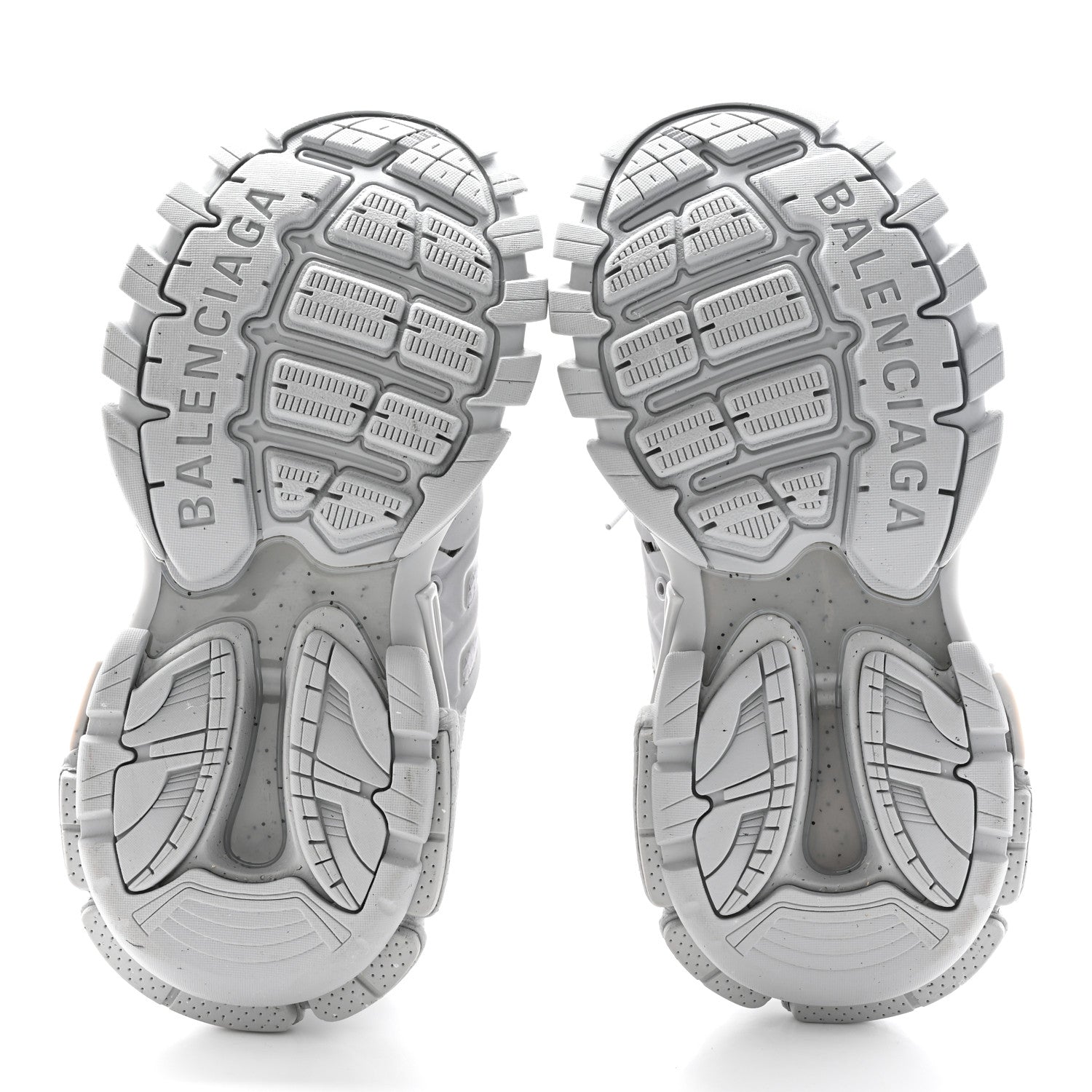 Balenciaga Rubber Mesh Fabric Monocolor Recycled Sole Womens Track Sneakers 35 Medium Grey 6 of 13