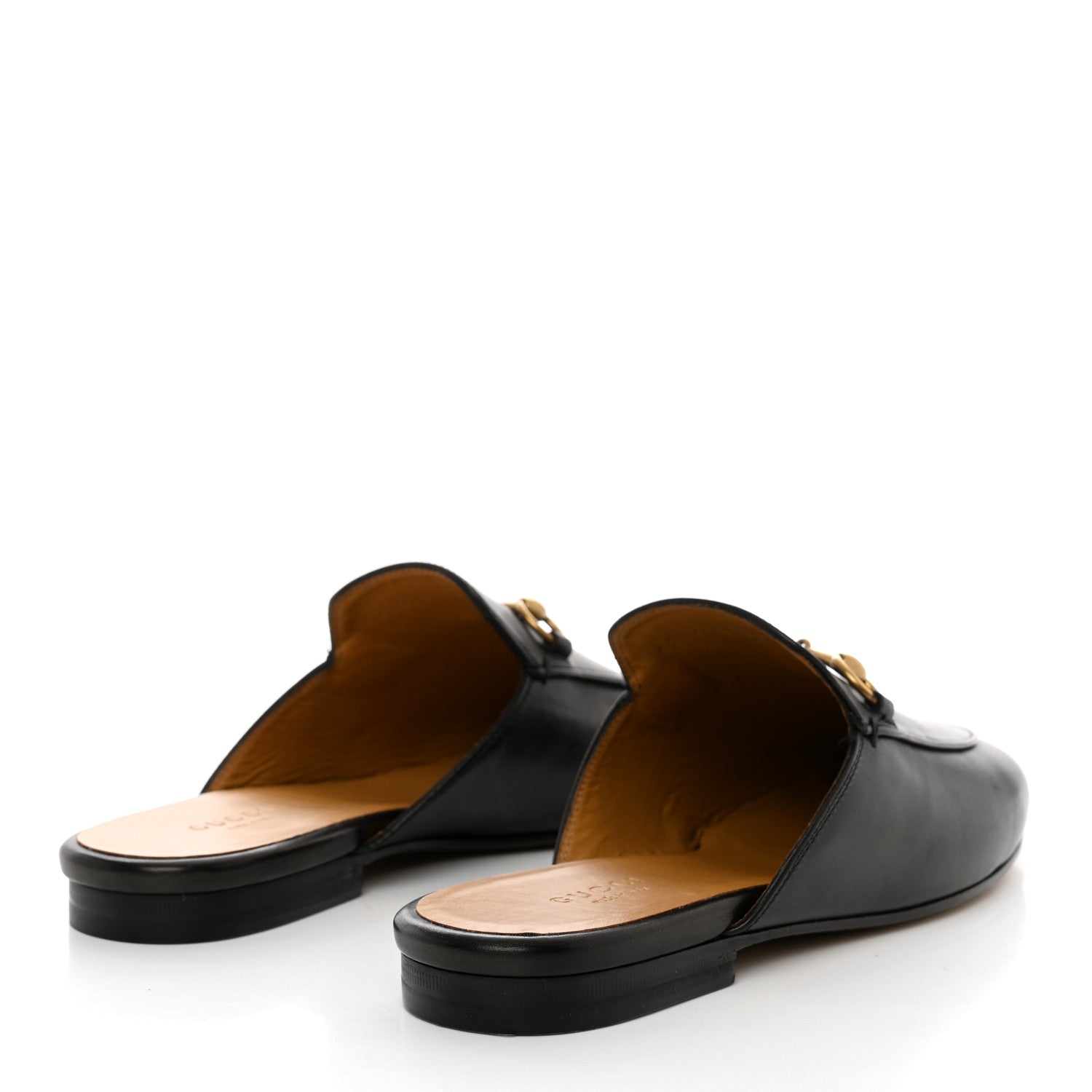 Gucci Calfskin Womens Princetown Slippers 38 Black 4 of 9
