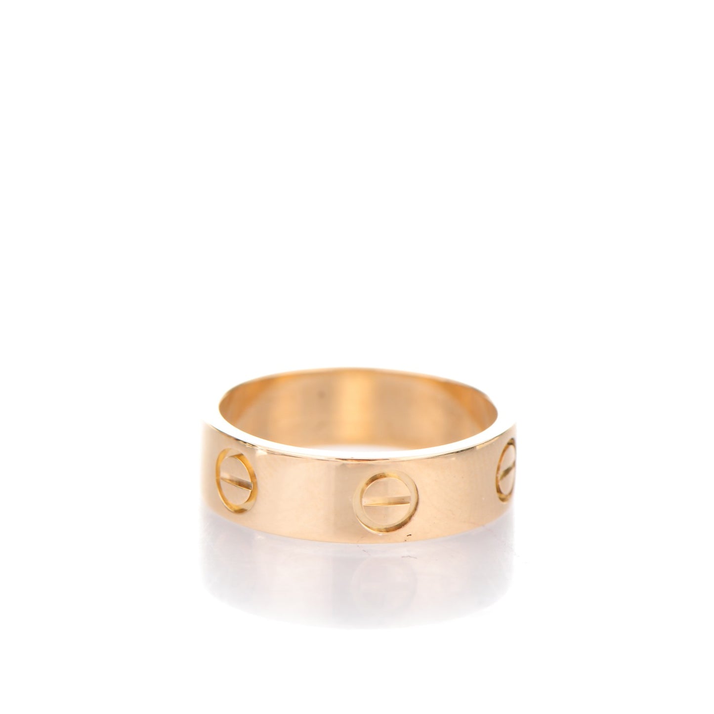 18K Yellow Gold 5.5mm LOVE Ring 53 6.5