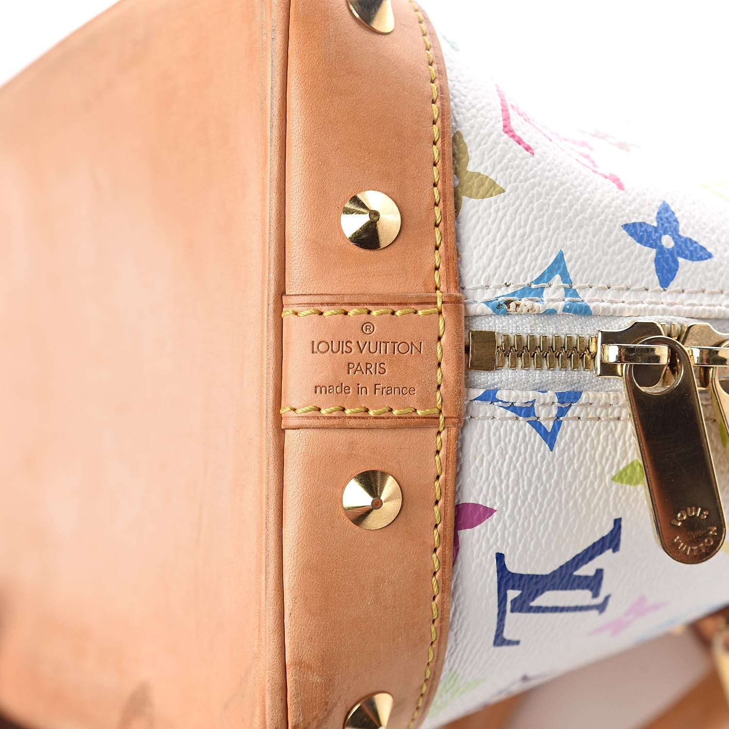 Louis Vuitton Monogram Multicolor Alma White 5 of 10
