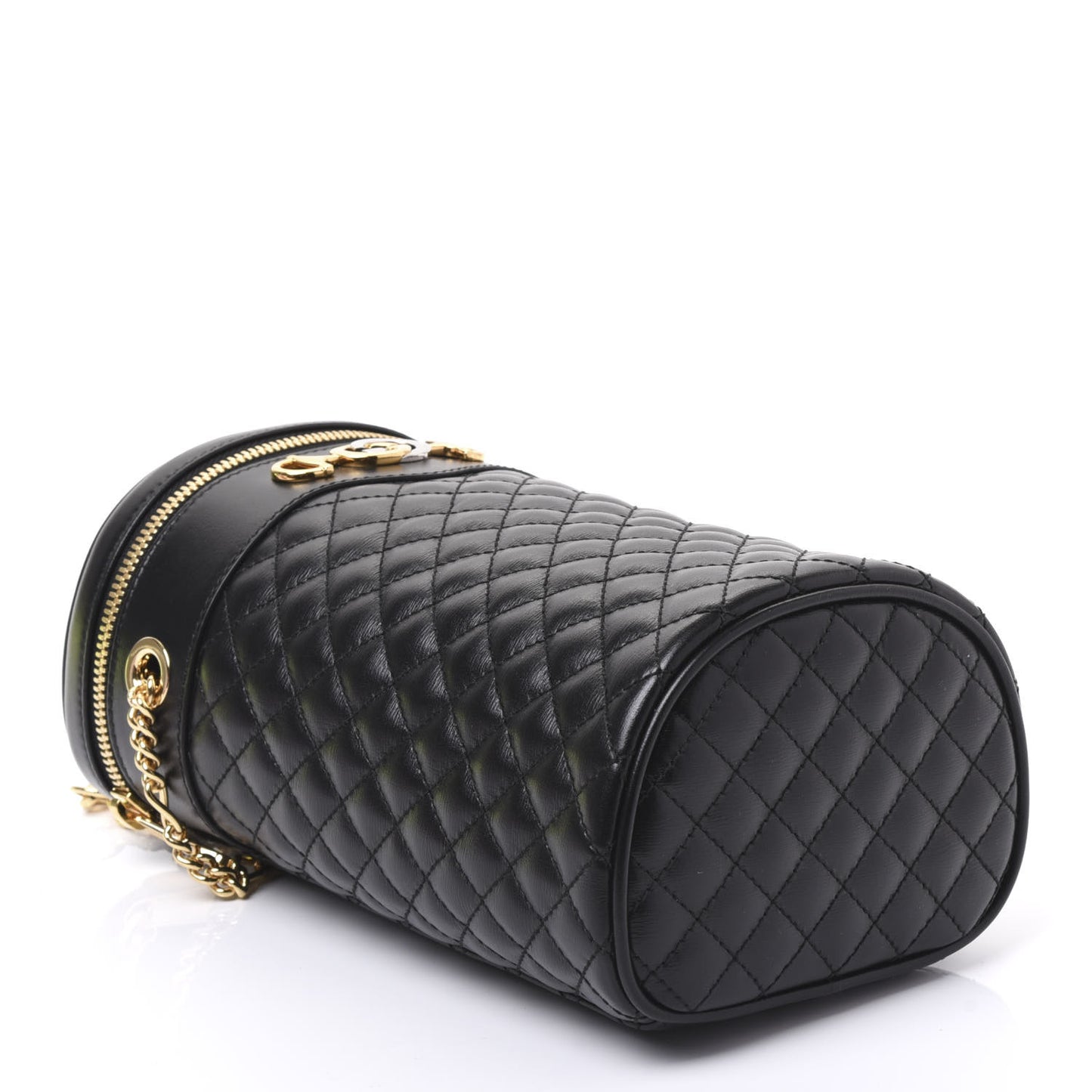 Calfskin Trapuntata Zumi Belt Bag Black