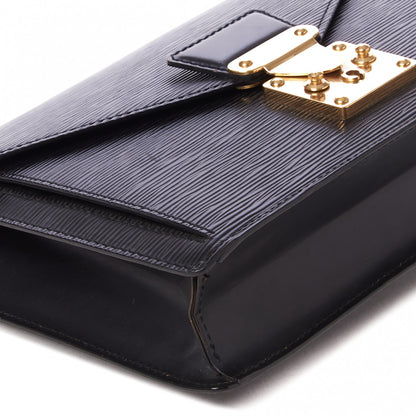 Louis Vuitton Epi Pochette Sellier Dragonne Clutch Black 5 of 8