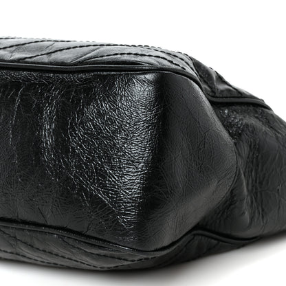 Saint Laurent Crinkled Calfskin Matelasse Monogram Large Niki Shopping Tote Bag Black 11 of 11
