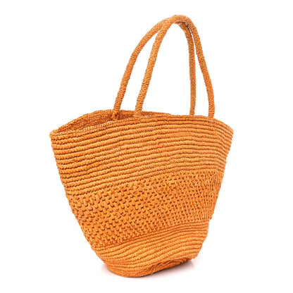 The Row Raffia Emilie Tote Bag Orange 3 of 11