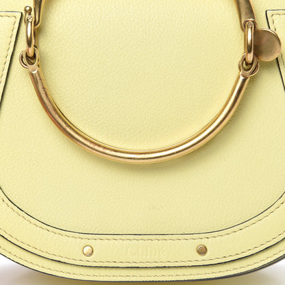 Chloe Calfskin Suede Small Nile Bracelet Bag Lemonade 12 of 14