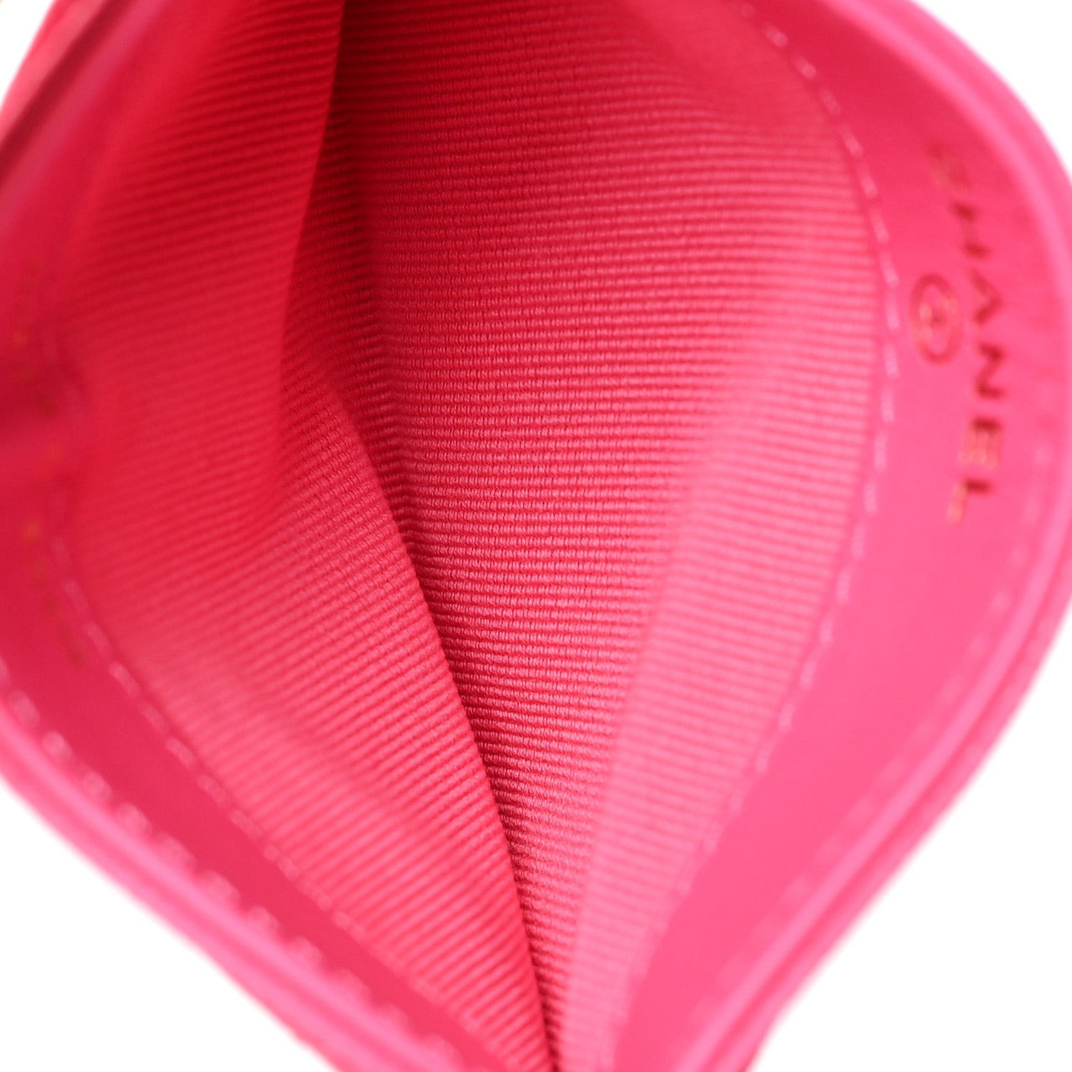 Chanel Caviar Quilted Card Holder Pink 5 of 10