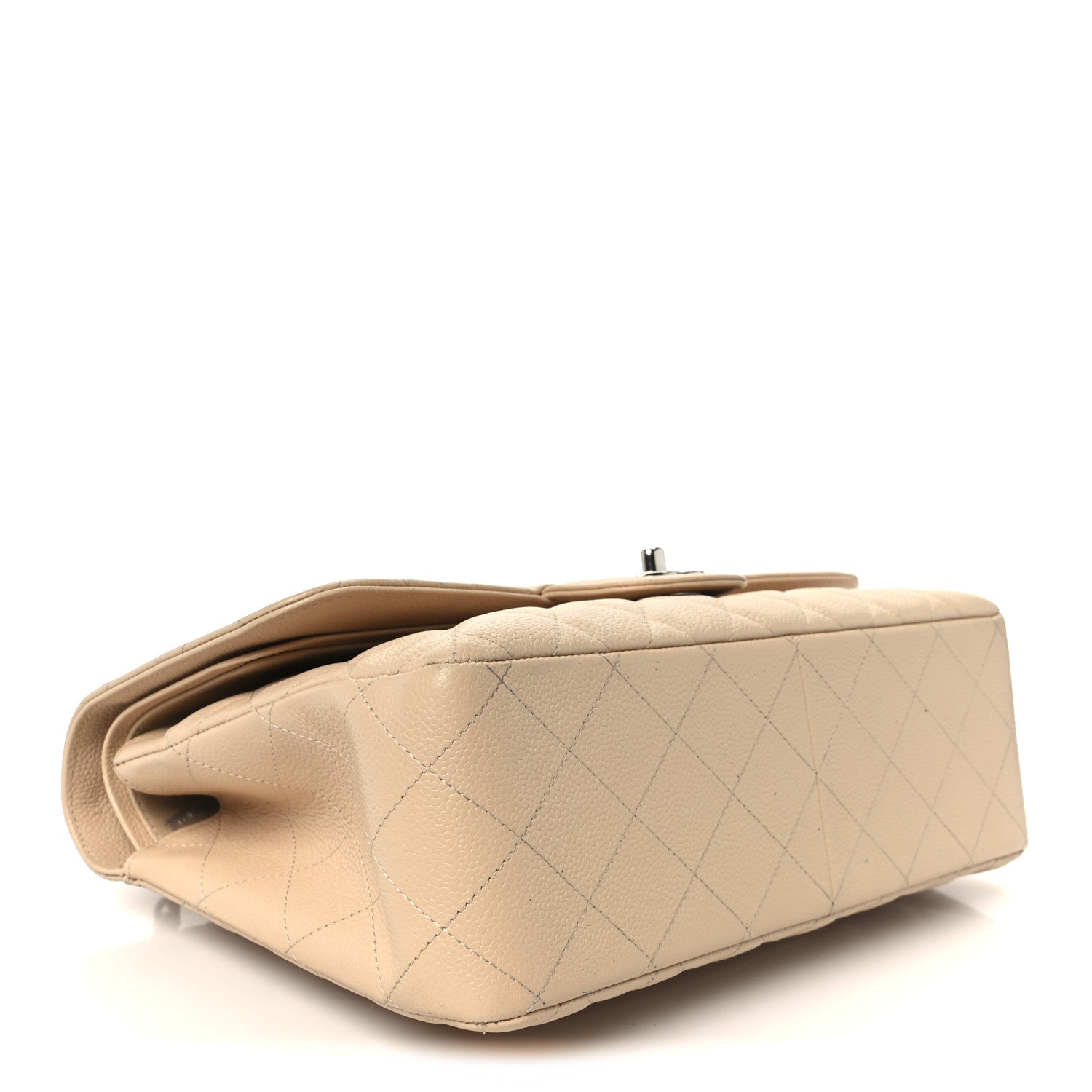 Chanel Caviar Quilted Jumbo Double Flap Beige 4 of 12
