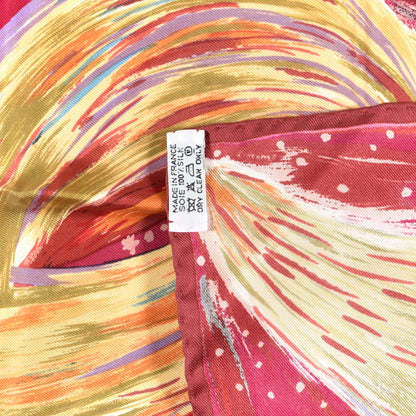 Hermes Silk Feux Du Ciel Pocket Square 4 of 4