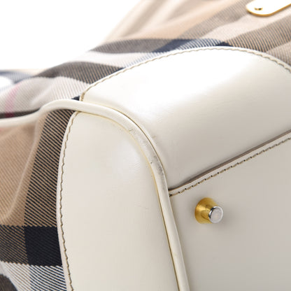 Burberry House Check Small Canterbury Tote White 9 of 16