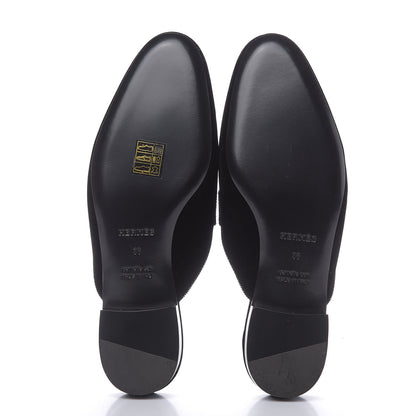 Hermes Velvet Trocadero Mule 36 Black 5 of 9