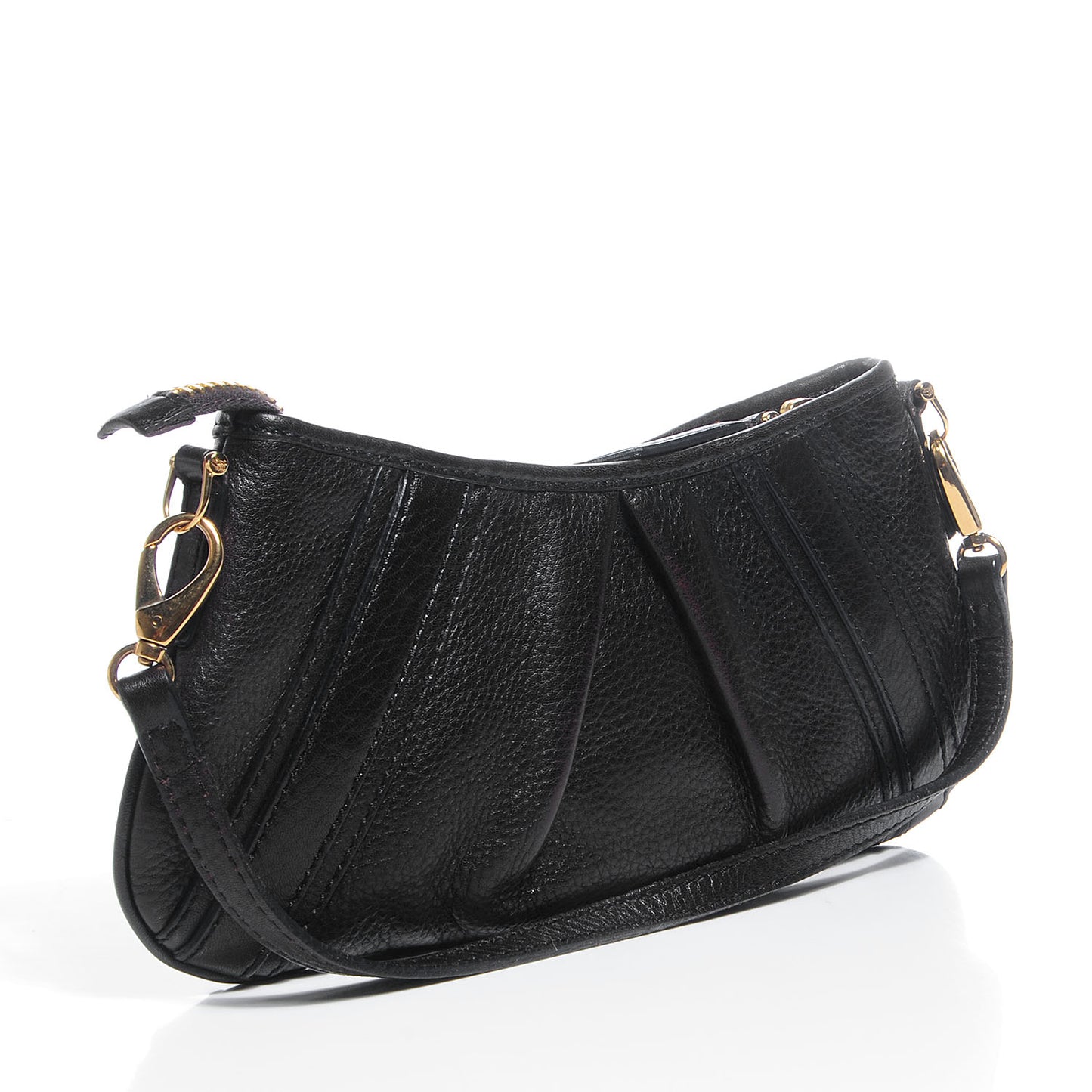 Pebbled Leather Ashbury Clutch Brown