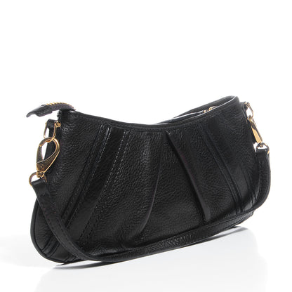 Burberry Pebbled Leather Ashbury Clutch Brown 3 of 8