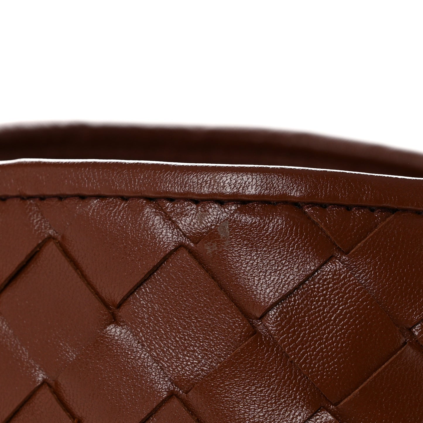 Calfskin Intrecciato Small Hop Sapele