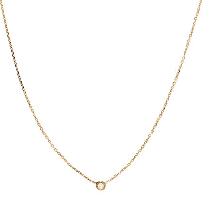 Cartier 18K Yellow Gold Diamond XS D'Amour Pendant Necklace 1 of 5