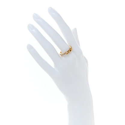 Christian Dior Metal Crystal Dio(R)evolution Ring 54 7 Gold 2 of 4