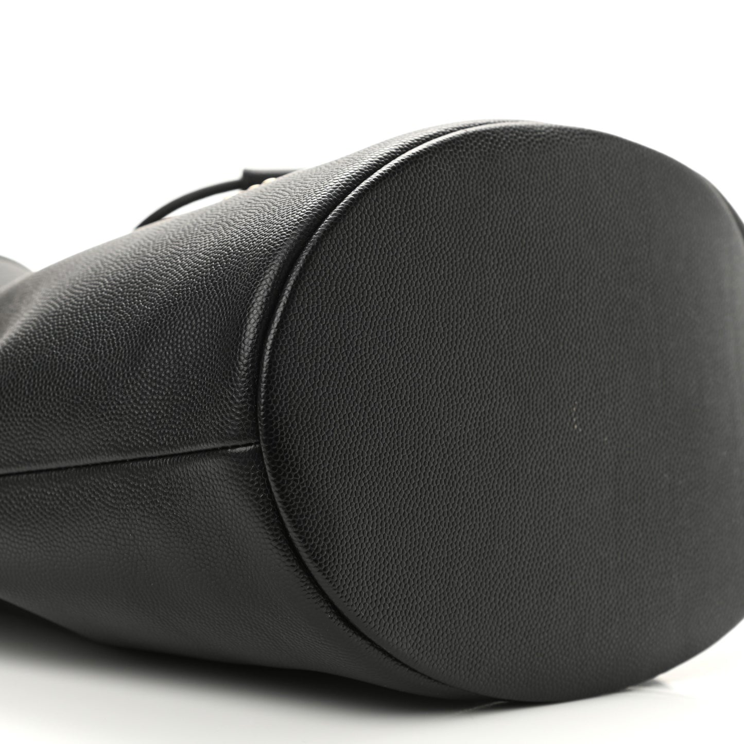 Caviar Deauville Drawstring Bucket Bag Black