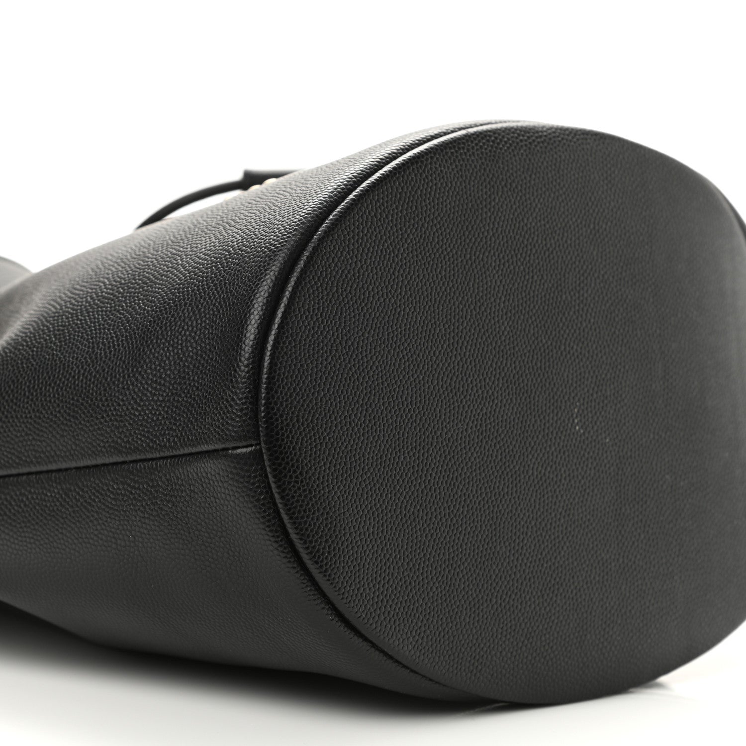 Chanel Caviar Deauville Drawstring Bucket Bag Black 9 of 11