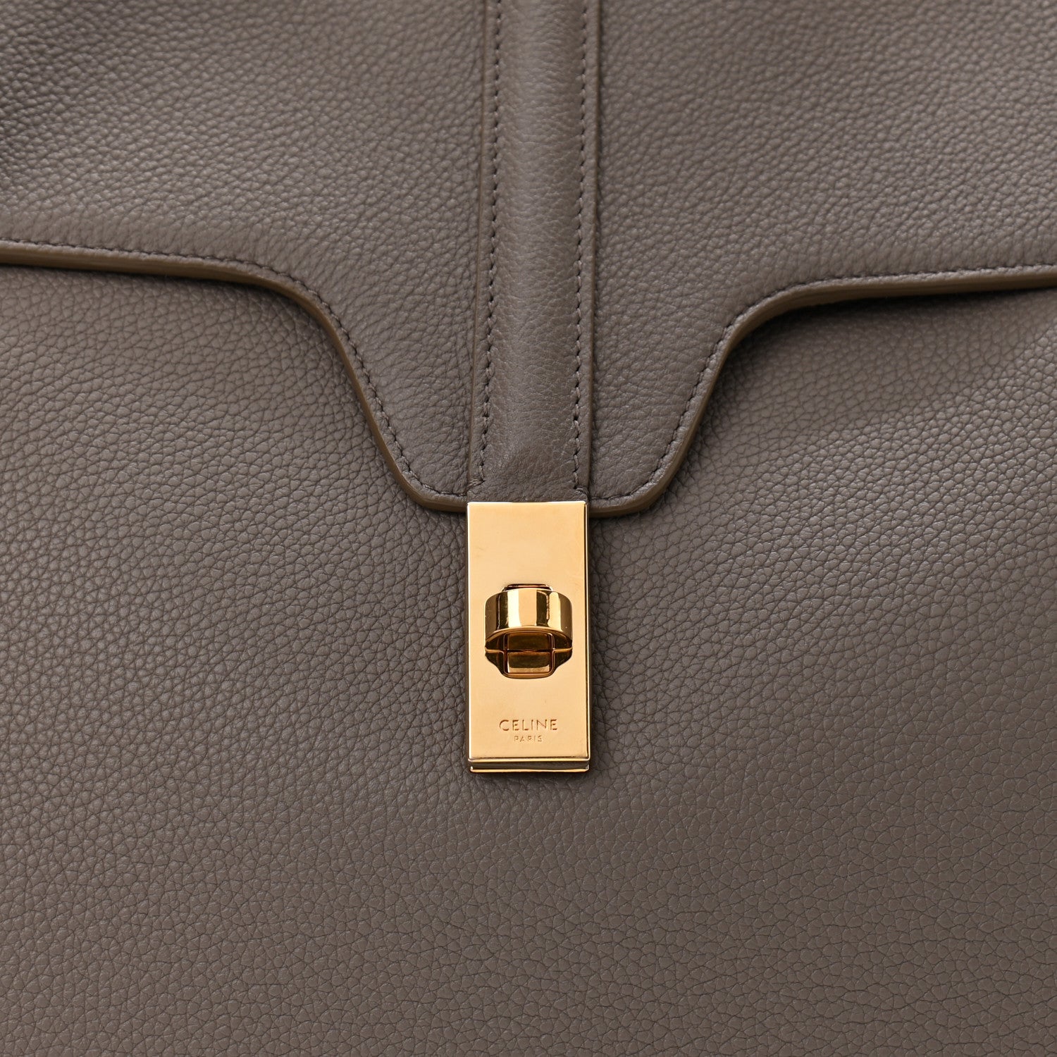 Celine Supple Grained Calfskin Large Soft 16 Bag Pebble 8 of 10