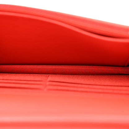 Chanel Lambskin Chevron Quilted Wallet On Chain WOC Red 5 of 13