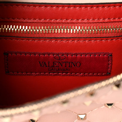 Valentino Garavani Lambskin Rockstud Spike Belt Bag 85 Water Rose 5 of 9