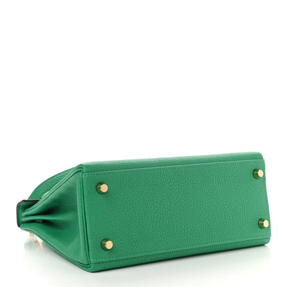 Hermes Togo Kelly Retourne 25 Menthe 4 of 11