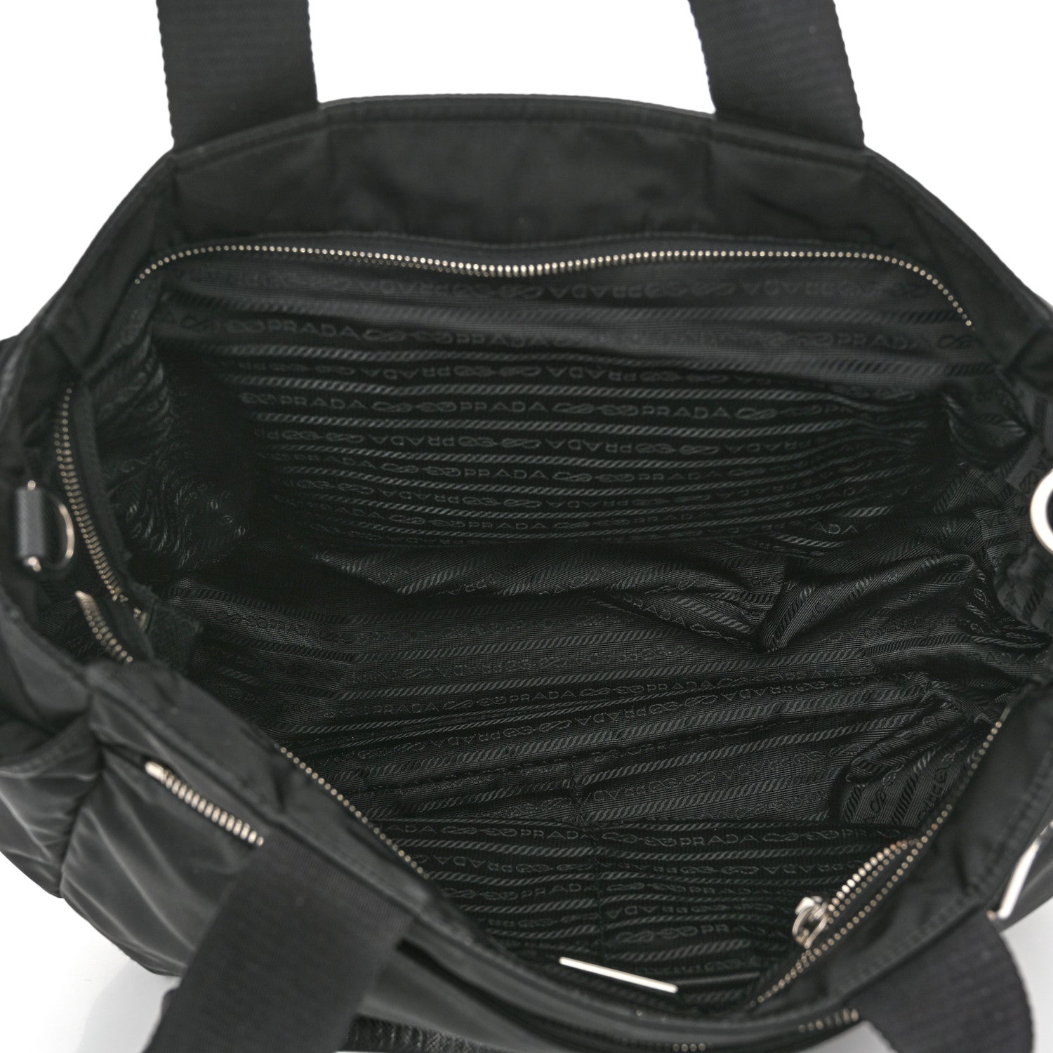 Prada Nylon Vela Baby Bag Black 6 of 11