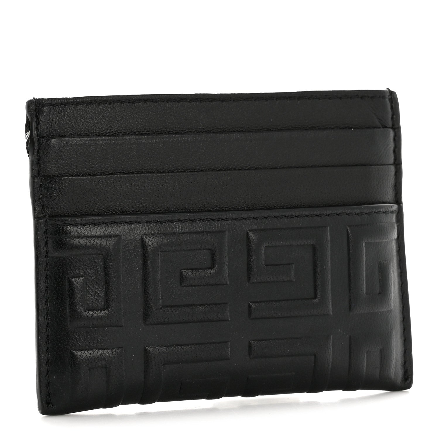 Givenchy Calfskin 4G Embossed Card Holder Black 3 of 11