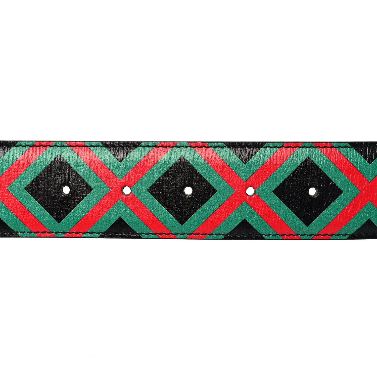 Gucci Textured Dollar Calfskin Criss-Cross Double G Memorable Buckle 40mm Belt 85 34 Black 3 of 5