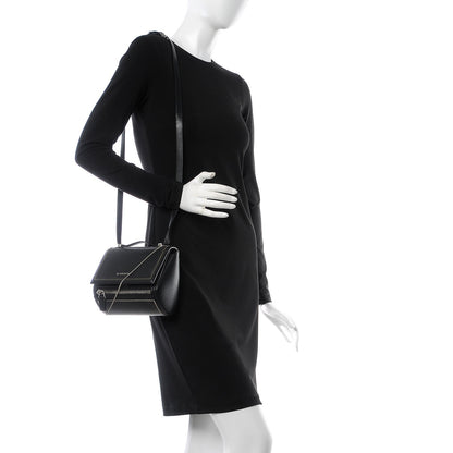 Givenchy Calfskin Chain Embellished Mini Pandora Box Crossbody Bag Black 2 of 9