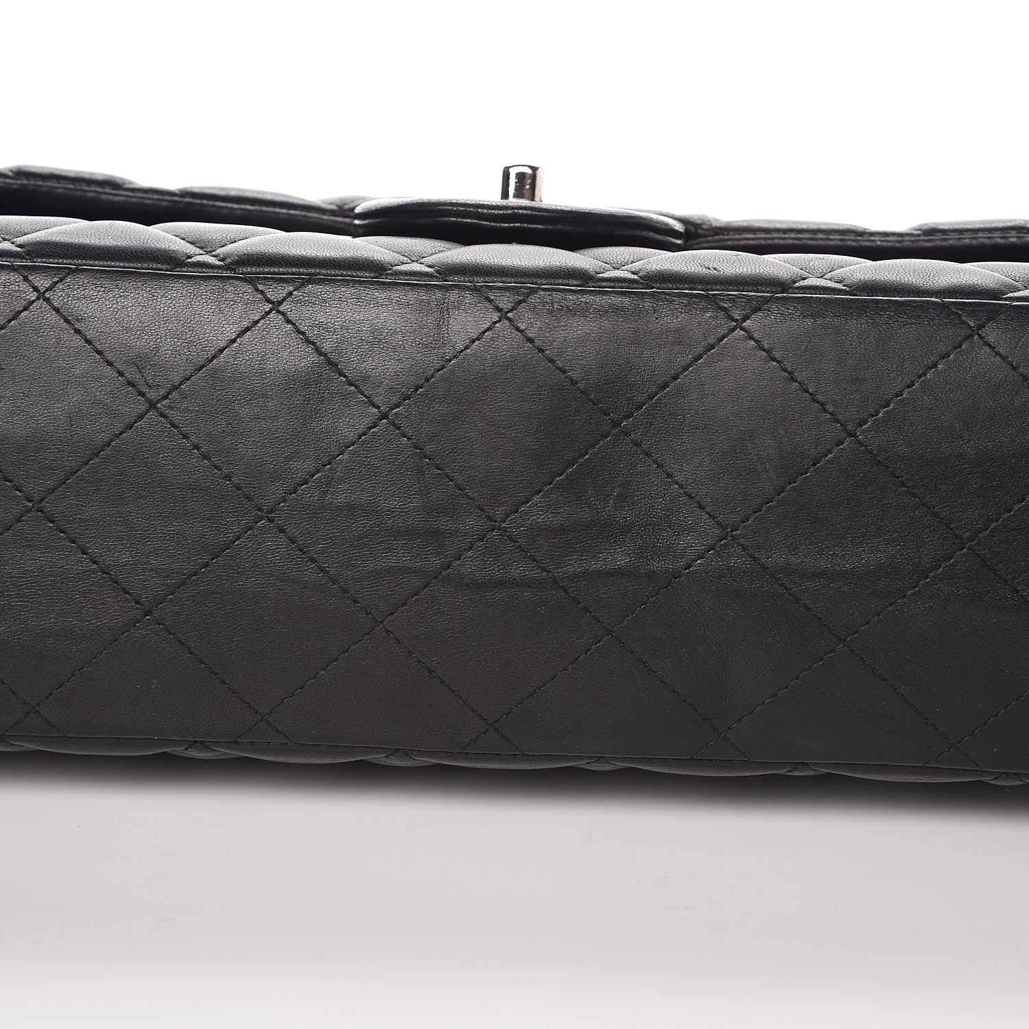 Chanel Lambskin Quilted Maxi Double Flap Black 13 of 14