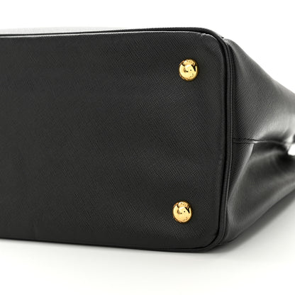 Prada Saffiano Lux Medium Tote Black 9 of 11