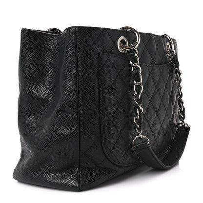 Chanel Caviar Quilted Grand Shopping Tote GST Black 3 of 11