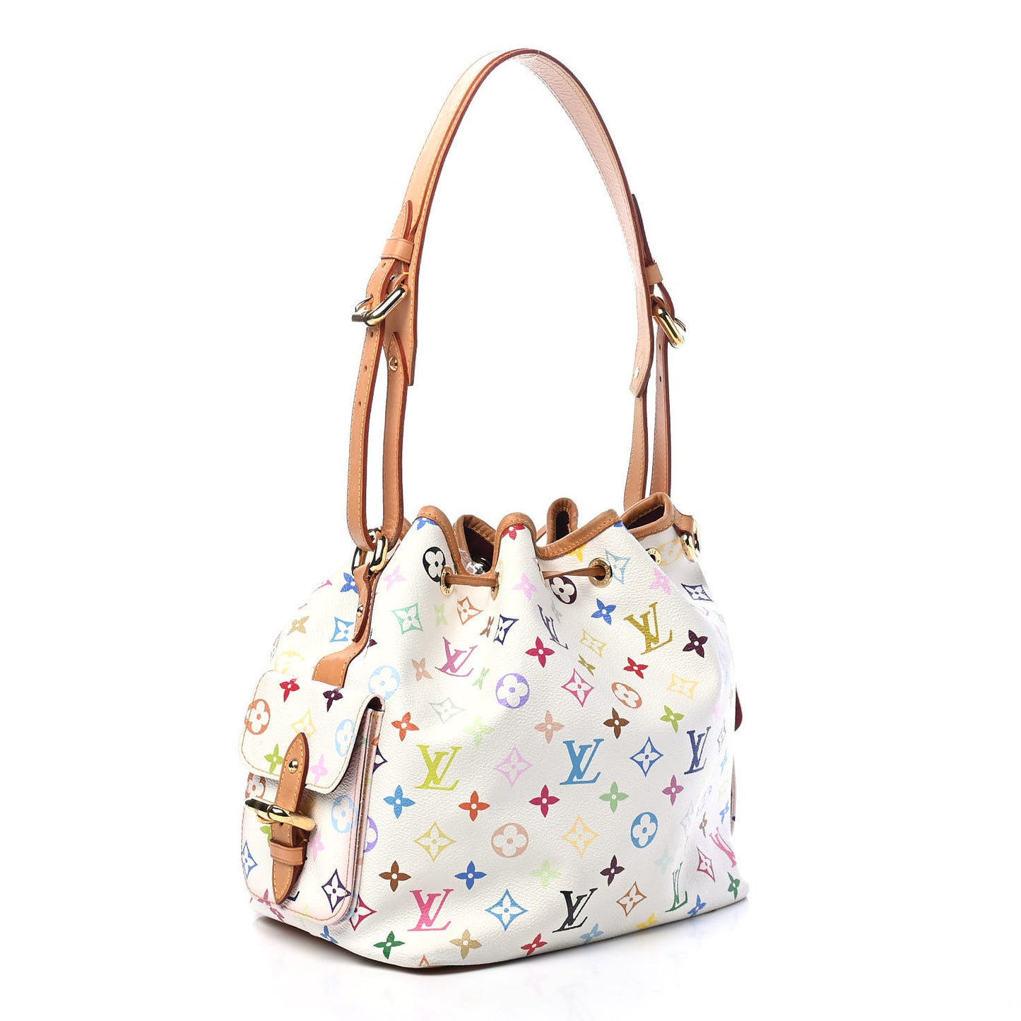 Monogram Multicolor Petit Noe White